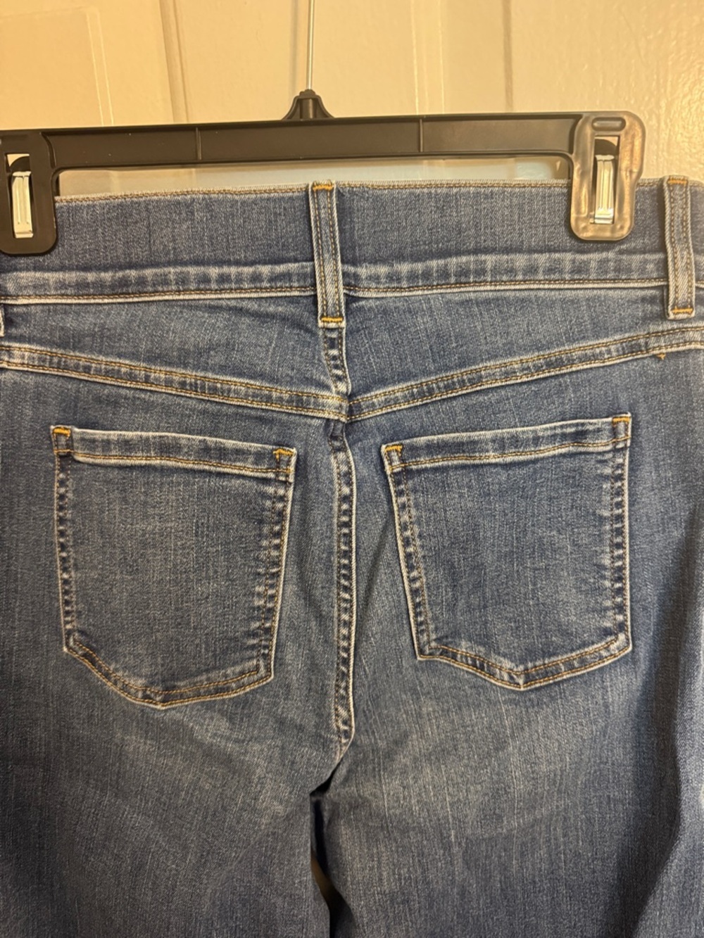 SPANX Wide Leg Flare Jeans in Medium Blue - Picture 4 of 4